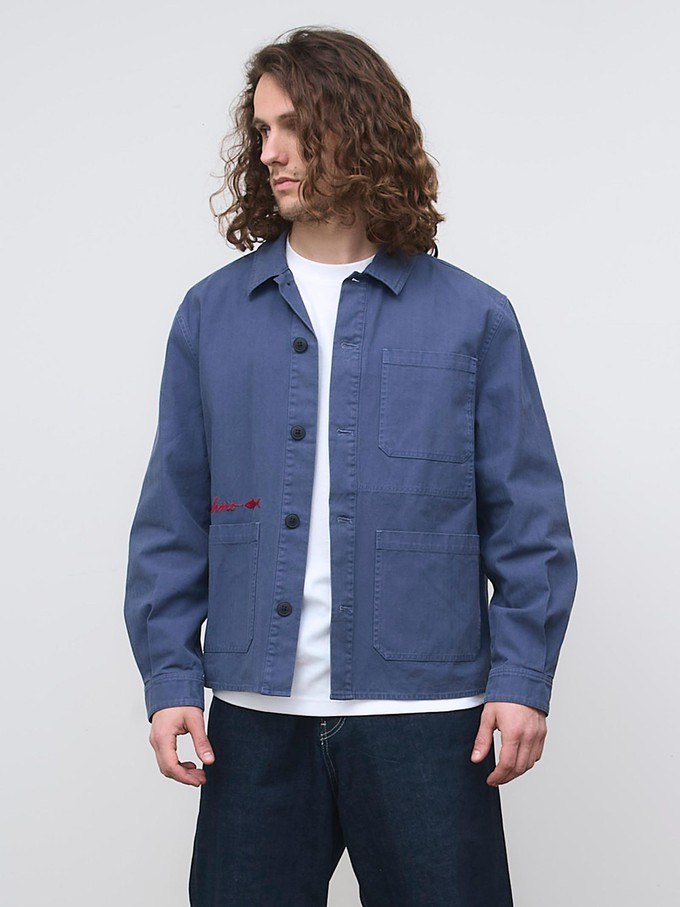 Fritz Embroidered Workwear Jacket blue from Yahmo