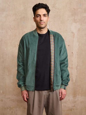 Oskar Reversible Bomber Jacket atlas/teal from Yahmo