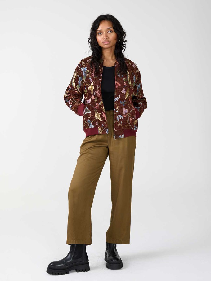 Jette Reversible Bomber Jacket rosie/wine from Yahmo