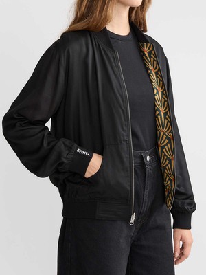 Ruth Reversible Bomber Jacket Artdeco/Black from Yahmo Ruth Reversible Bomber Jacket Artdeco/Black from Yahmo