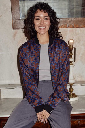 Ruth Reversible Bomber Jacket moka/navy from Yahmo