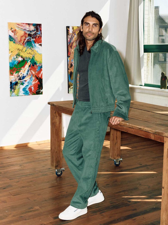 Otmar Pants Teal from Yahmo
