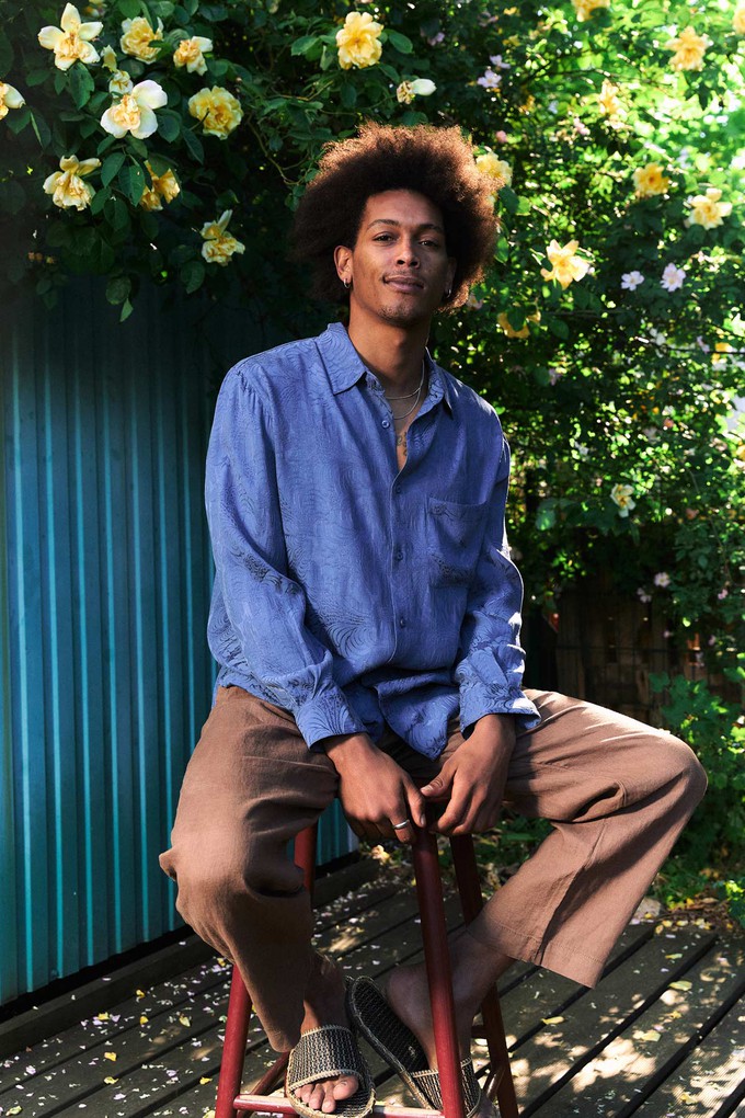 Hans Shirt zen indigo from Yahmo