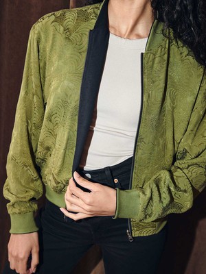 Lene Wendejacke moss/black from Yahmo