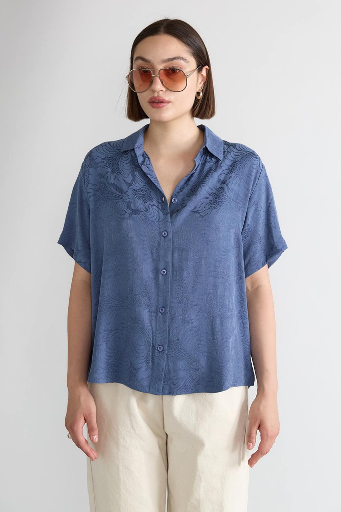 Lotte Shirt Zen Indigo from Yahmo