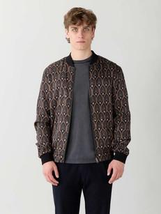 Laslo Reversible Bomber Jacket metropolis/blue via Yahmo