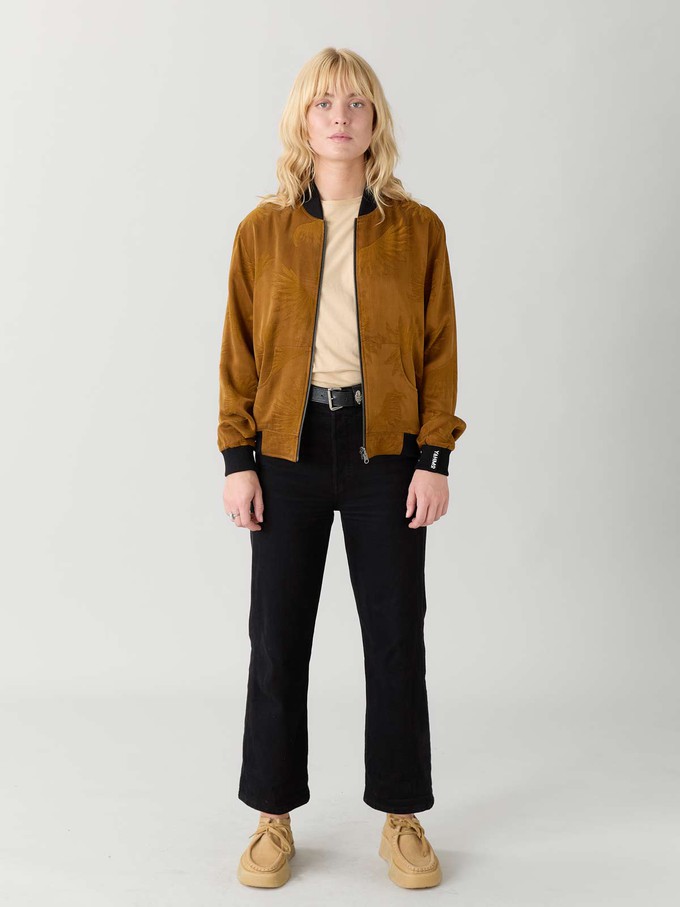 Ruth Reversible Bomber Jacket sandalwood/black from Yahmo