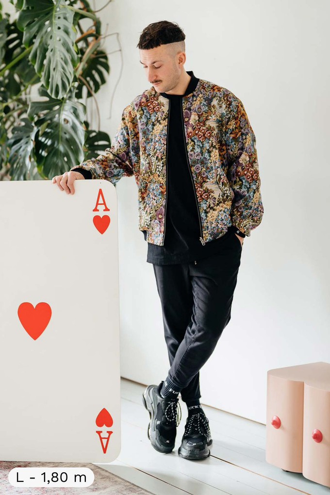 bouquet/black Reversible Sofa Bomber from Yahmo