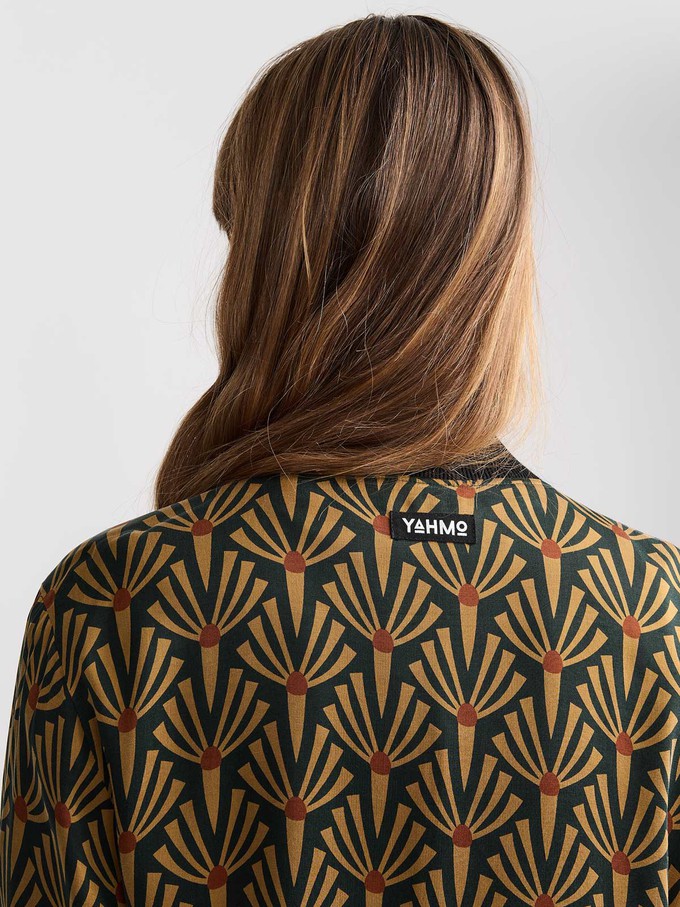 Ruth Reversible Bomber Jacket Artdeco/Black from Yahmo Ruth Reversible Bomber Jacket Artdeco/Black from Yahmo