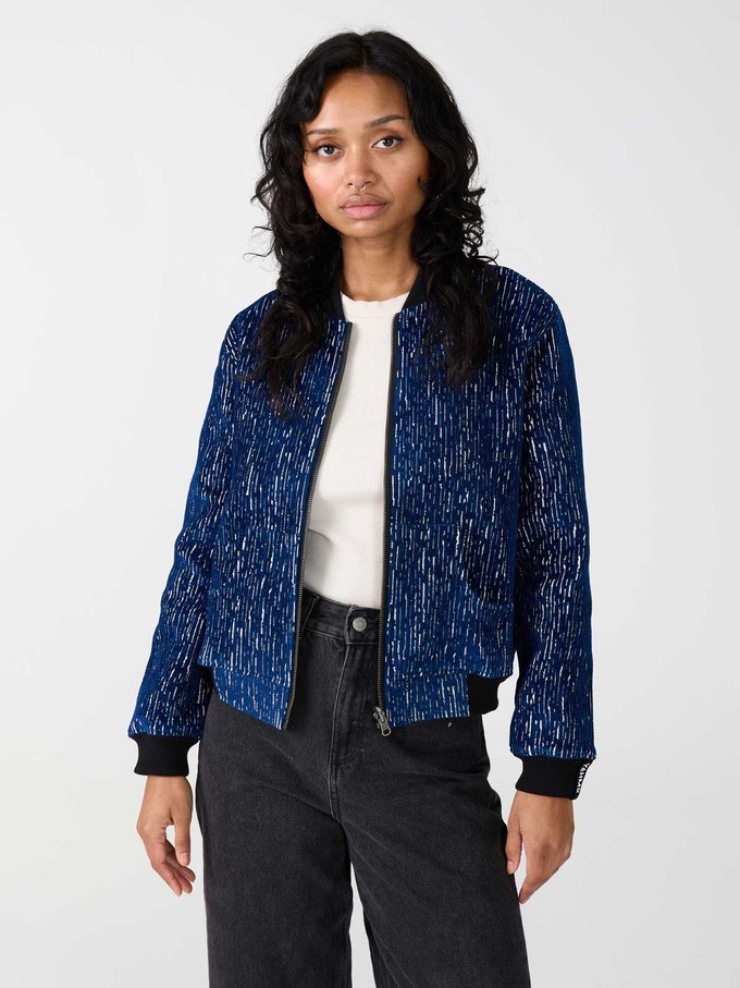 Berta Reversible Bomber Jacket ink/black from Yahmo