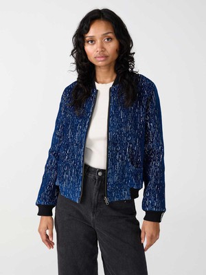 Berta Reversible Bomber Jacket ink/black from Yahmo
