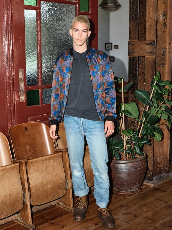 Oskar Reversible Bomber Jacket bloom/olive from Yahmo