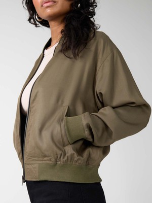 Lene Reversible Bomber Jacket leo/olive from Yahmo