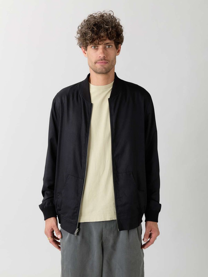 Laslo Reversible Bomber Jacket emerald/black from Yahmo