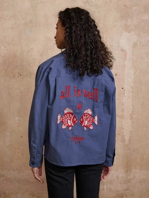 Otti Embroidered Workwear Jacket blue from Yahmo