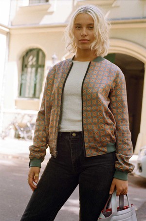 Elsa Reversible Bomber Jacket atlas/teal from Yahmo