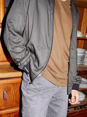 Laslo Reversible Bomber Jacket nostalgia/pine from Yahmo