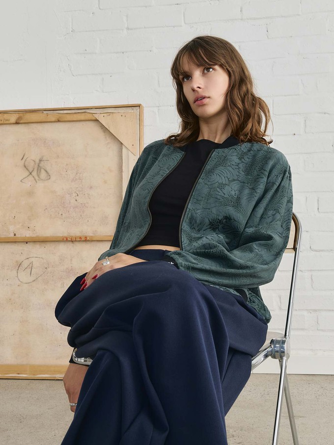 Ruth Reversible Bomber Jacket Eclipse/Black from Yahmo