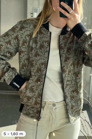 Ruth Reversible Bomber Jacket chestnut/black from Yahmo