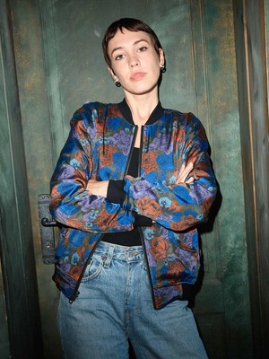 Elsa Reversible Bomber Jacket bloom/olive from Yahmo