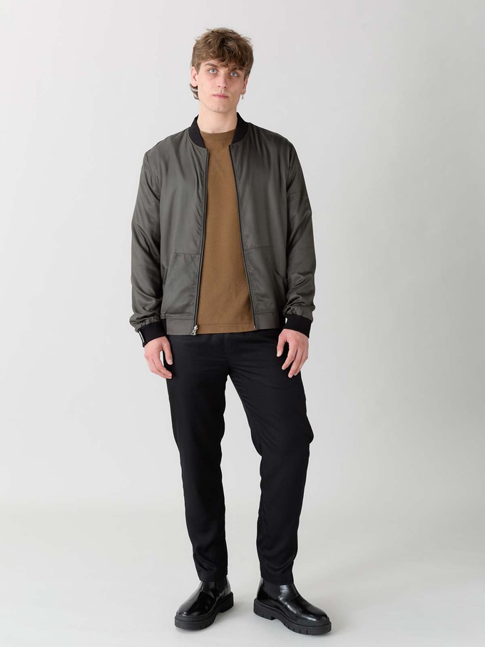 Laslo Reversible Bomber Jacket nostalgia/pine from Yahmo