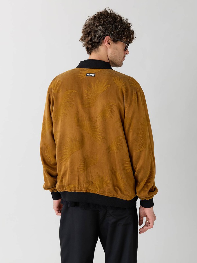 Laslo Reversible Bomber Jacket sandalwood/black from Yahmo