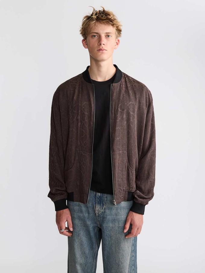 Laslo Reversible Bomber Jacket Cobra/Black from Yahmo