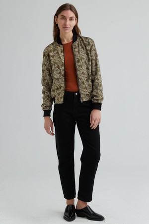 Ruth Reversible Bomber Jacket chestnut/black from Yahmo