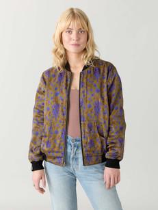 Elsa Reversible Bomber Jacket dragonfly/black via Yahmo