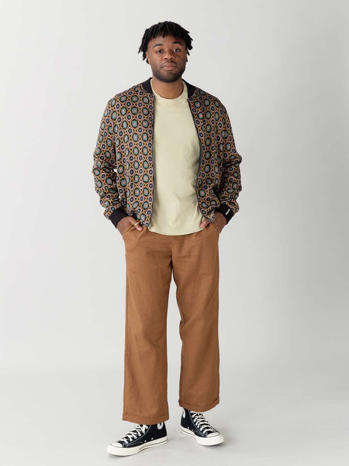 Laslo Reversible Bomber Jacket Kaleidoscope/Black from Yahmo