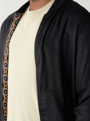Laslo Reversible Bomber Jacket kaleidoscope/black from Yahmo