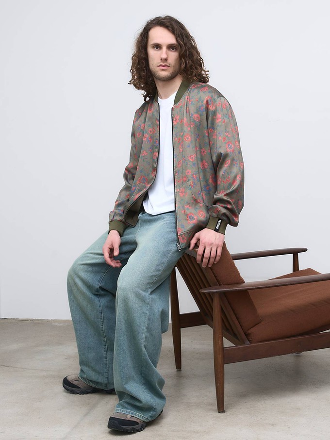 Laslo Reversible Bomber Jacket Daydream/Olive from Yahmo