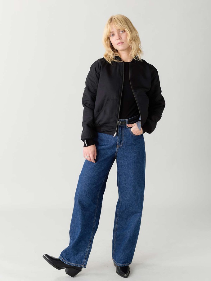 Berta Reversible Bomber Jacket copper/black from Yahmo