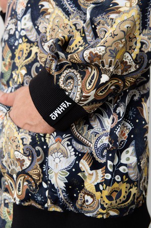 Oskar Reversible Bomber Jacket Bird/Olive from Yahmo