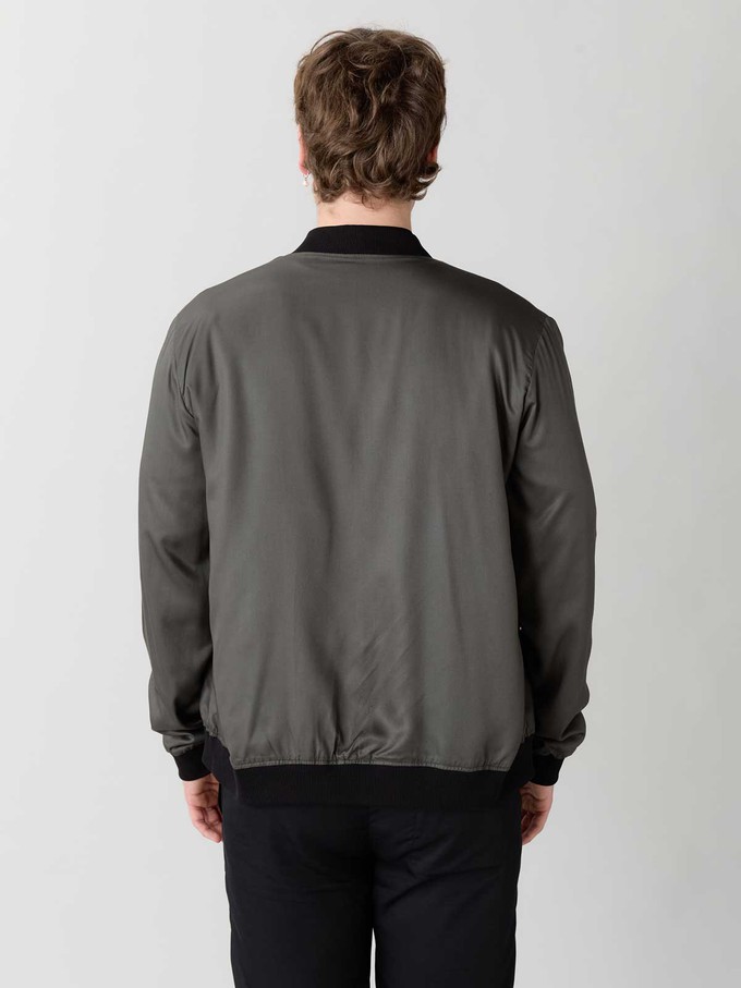 Laslo Reversible Bomber Jacket nostalgia/pine from Yahmo