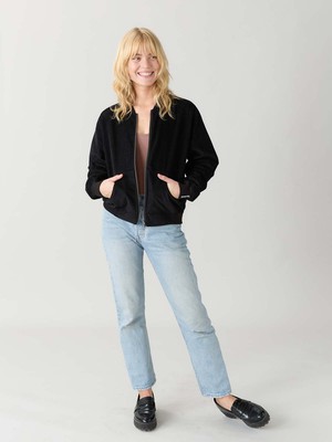 Elsa Reversible Bomber Jacket dragonfly/black from Yahmo