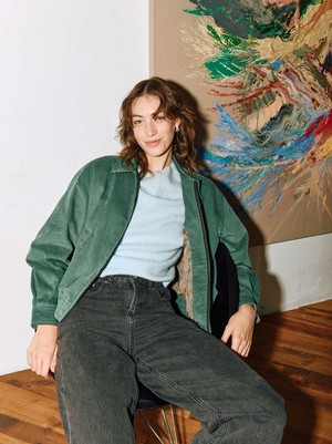 Silke Bomber Jacket teal from Yahmo