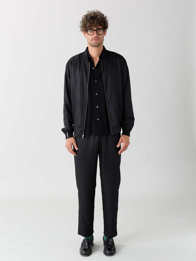 Laslo Reversible Bomber Jacket Eclipse/Black from Yahmo