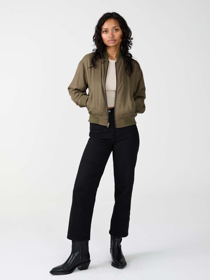 Lene Reversible Bomber Jacket leo/olive from Yahmo