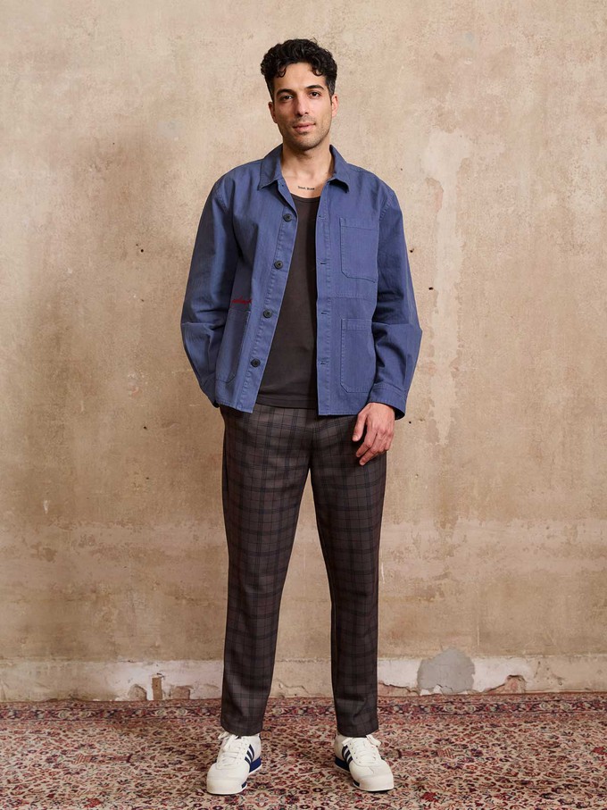 Fritz Embroidered Workwear Jacket blue from Yahmo