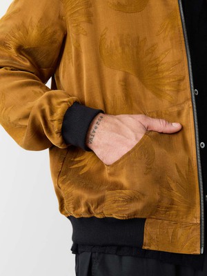 Laslo Reversible Bomber Jacket sandalwood/black from Yahmo