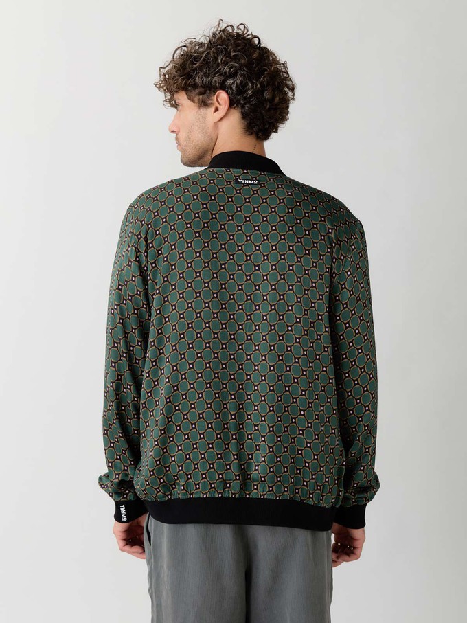 Laslo Reversible Bomber Jacket emerald/black from Yahmo