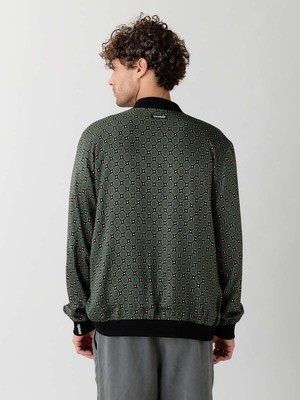Laslo Reversible Bomber Jacket emerald/black from Yahmo