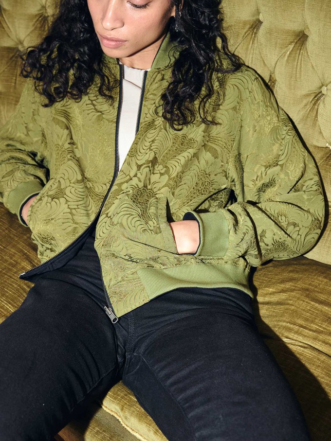 Lene Wendejacke moss/black from Yahmo