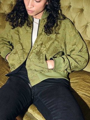Lene Wendejacke moss/black from Yahmo