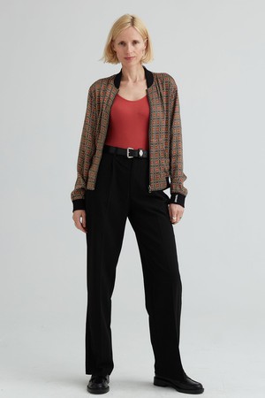 Ruth Reversible Bomber Jacket nostalgia/pine from Yahmo