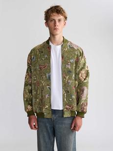 Bruno Reversible Bomber Jacket Garden/Wine via Yahmo