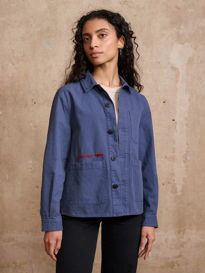 Otti Embroidered Workwear Jacket blue from Yahmo