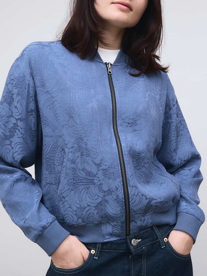 Lene Reversible Bomber Jacket zen indigo/blue from Yahmo