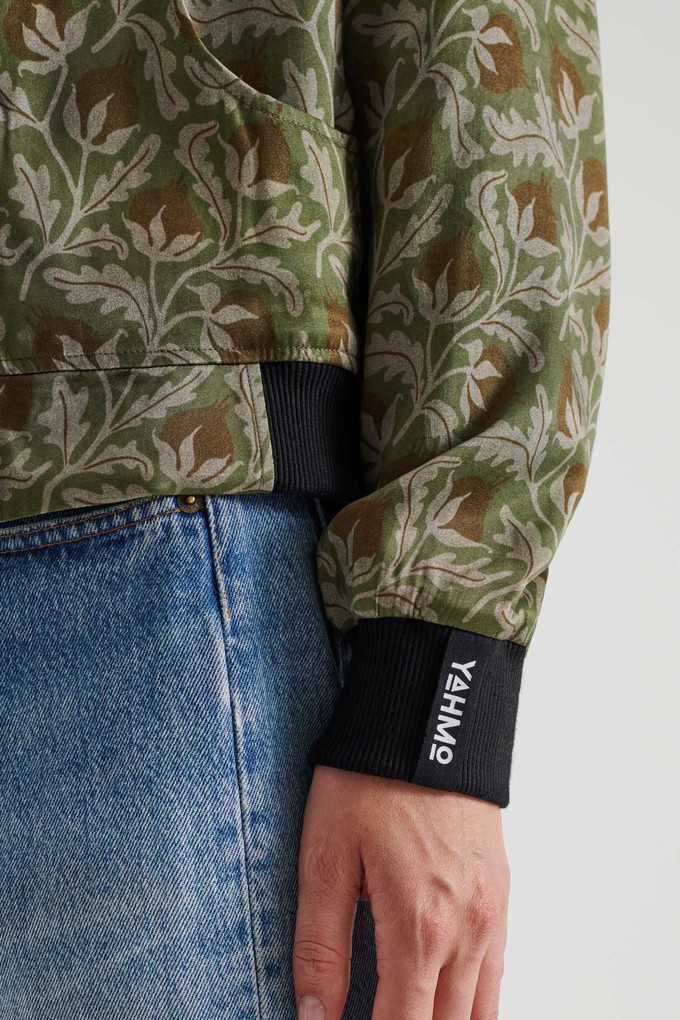 Ruth Reversible Bomber Jacket chestnut/black from Yahmo